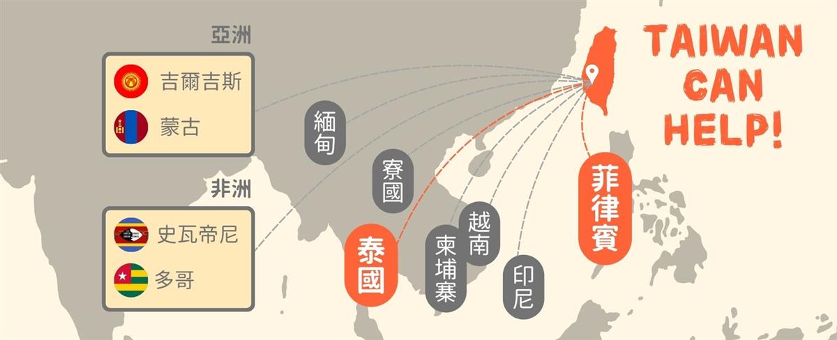 嘉基海外醫療行動地圖